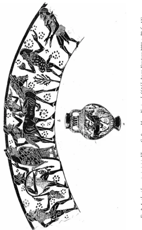 Fig. 2. Amphoriskos corinzio, inizio VI sec. a.C. Atene, Museo Nazionale 664 (da Isler-Kerényi 2001, p. 70, fig. 13).