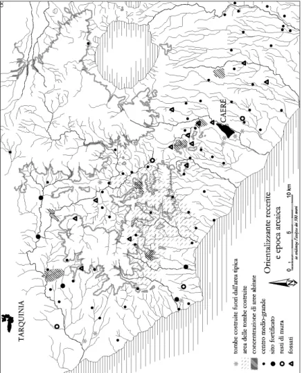 Fig. 4 – Il complesso quadro del popolamento dell’area nel corso dell’Orientalizzante recente