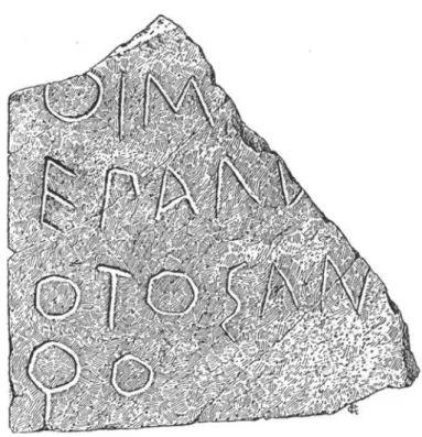 Fig. 5 – Iscrizione perduta da Paliké, da Orsi 1900.