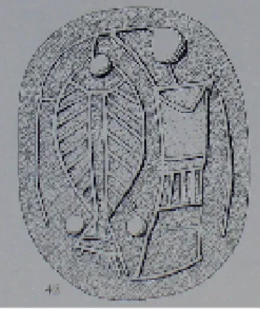 Fig. 4 -  Scarabeo da Montalcino (da B UCHNER  – B OARDMAN  1966, p. 24, fig. 30, 42).