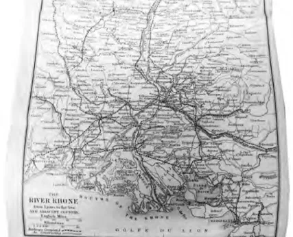 Fig. 11 - ‘The River Rhone from Lyons to the Sea and Adjacent Country’, 1869, A  Handbook for Travellers in France, John Murray