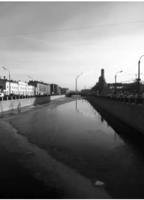 Fig. 1. Obvodnyi Canal, near the Baltic Station, January 2015. Photo by Ann Komaromi. 