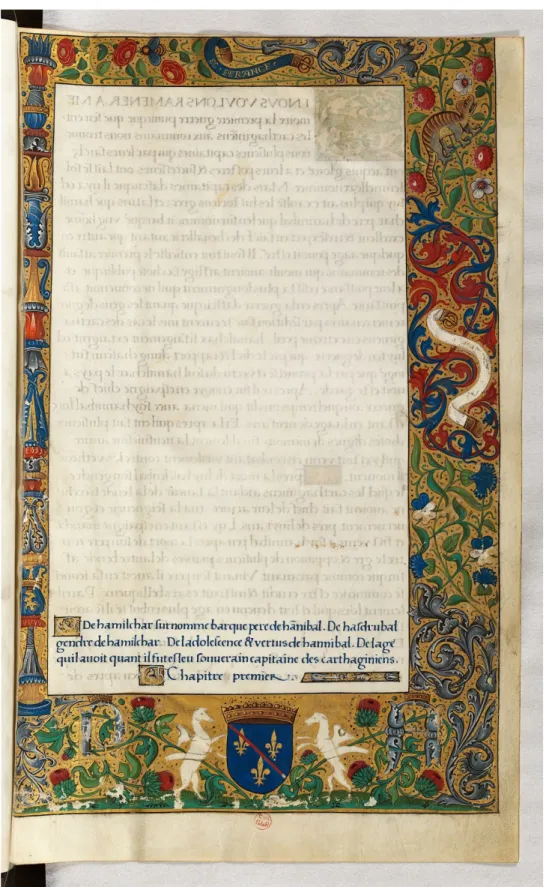 Figura 4. Foglio 1r del ms. Rothschild 3151. Bibliothèque Nationale de France (immagine  riprodotta su richiesta)