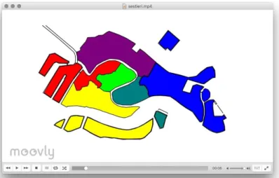 Figura 1. Video esplicativo sui Sestieri, creato con moovly.com 