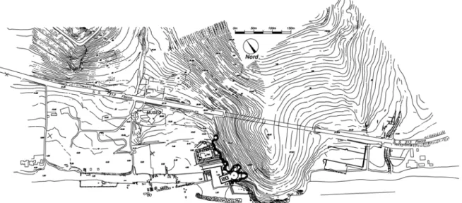 Fig. 1. Planimetria dell’intero complesso residenziale della Villa di Tiberio (rielaborazione da C ASSIERI