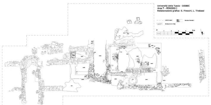 Fig. 5. Planimetria dell’Area T: età tardo arcaica. 