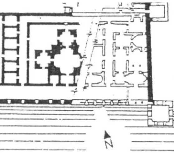 Fig. 16. Palazzo di Diocleziano a Spalato,  dettaglio del triclinio. 