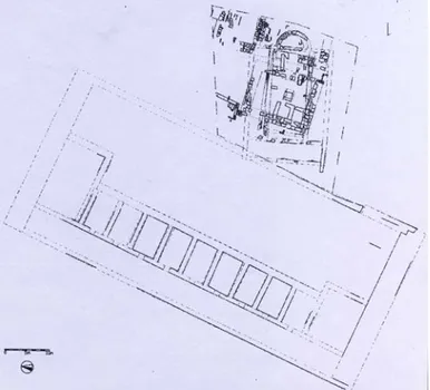 Fig. 9. Rilievo delle monumentali cisterne (c.d. castro) sull’Acropoli di Gortina   (da B EJOR  - S ENA  C HIESA  2003a, fig