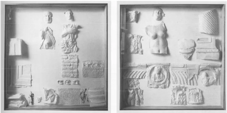 Fig. 2. Villa Medici. Calchi, 1969-70. Teche, calchi di carta, ciacuno m 1,50 x 1,50. Collezione privata
