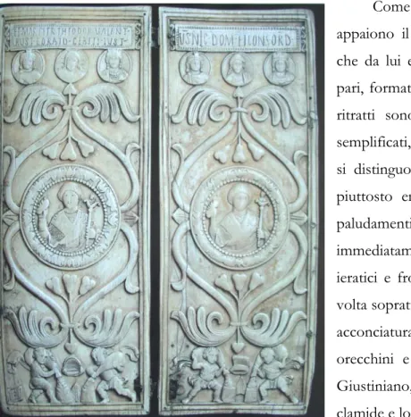 Fig. 4. Dittico eburneo di Giustino. Berlin, Skulpturensammlung und Museum fur Byzantinische Kunst im  Bode-Museum