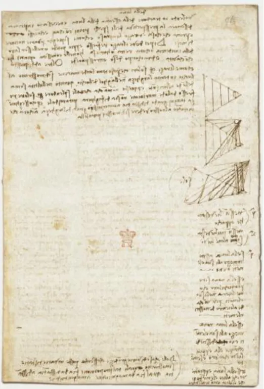 Fig. 2: Leonardo, Della luna, intestazione del folio 94v del Codice Arundel. 