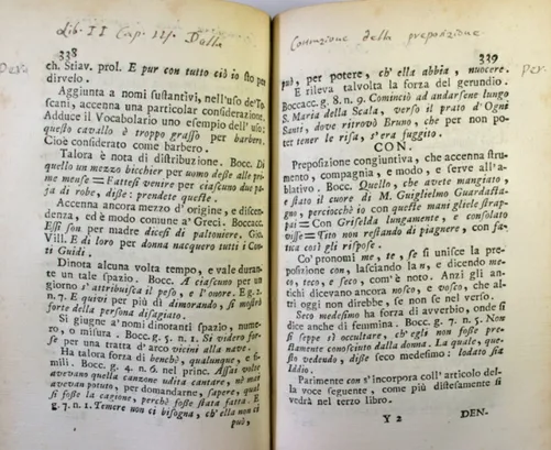 Fig. 4. Salvatore Corticelli, Regole ed osservazioni della lingua toscana…, Bologna, L