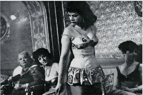 Fig. 1 – Lolita in “Adua  e le compagne” (1960)  di Antonio Pietrangeli.