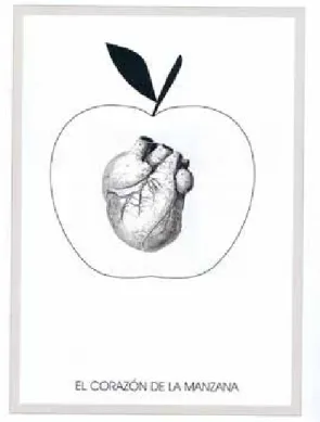 Figura 16.  Teo Serna, El corazón de la manzana