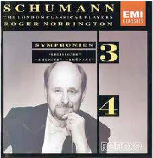 Figura 2.  Edición de  EMI  de la Terera Sinfonía de Robert Schumann