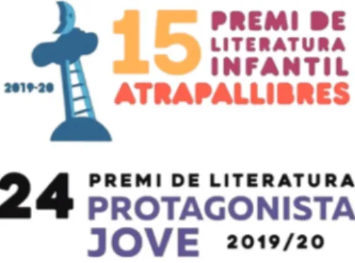 Figura 9 – Logo delle edizioni del 2019 dei premi Atrapallibres y Protagonista jove