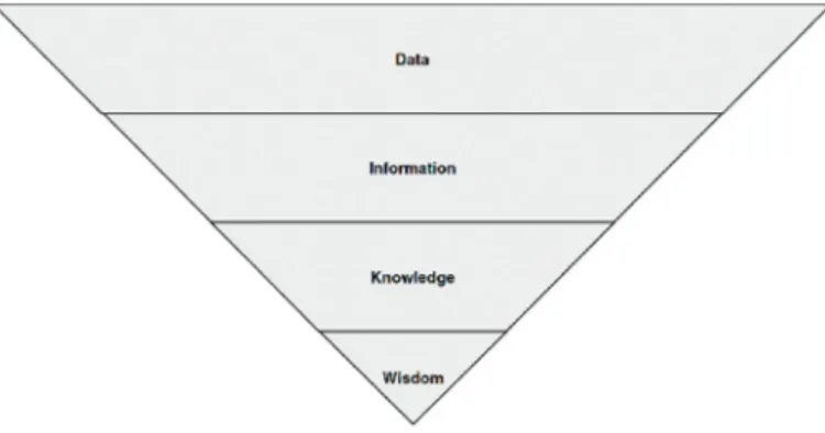 Figura 7 – The wisdom hierarchy upended (Rowley, 2007; cfr. nota 27)