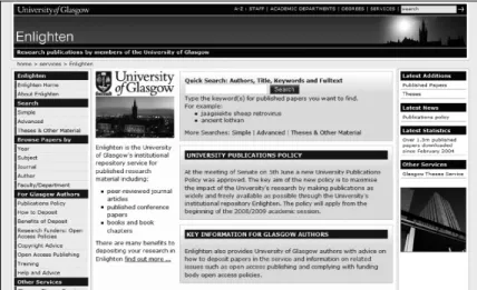 Figure 4: Enlighten homepage 