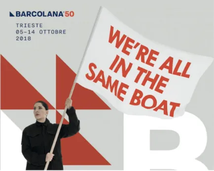 Fig. 5.  Marina Abramović, We’re all in the same boat, 2018 © &lt;https://