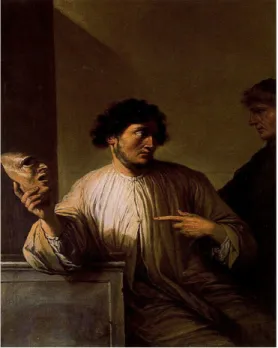 Fig. 4. Salvator Rosa: La menzogna, Firen- Firen-ze, Gli Uffizi