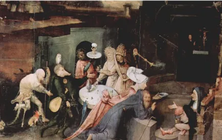 Fig. 2. Hieronymus Bosch,  Trittico delle tentazioni di Sant’Antonio   