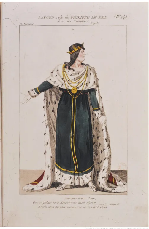 Fig. 4. Abito di scena dell’attore Lafond nel ruolo di Filippo IV il Bello re di Francia