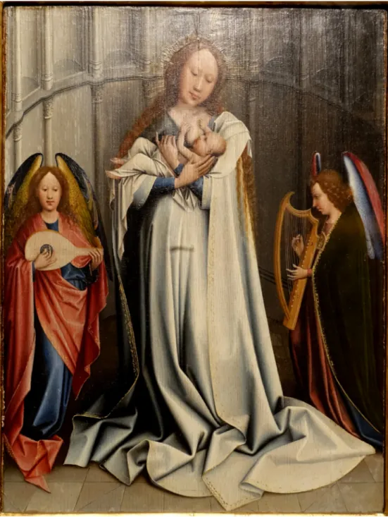 Fig. 5. Follower of Robert Campin, Virgin in the apse, ca. 1530, oil and tempera on panel,  46x35,2, Sarasota, John and Mable Ringling Museum (Photo &lt;https://commons.wikimedia.
