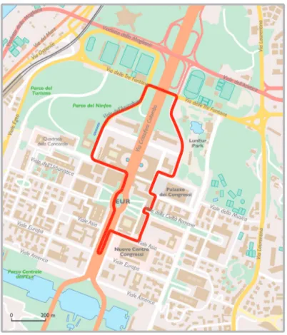 Fig. 7. The circuit of the Formula E Grand Prix