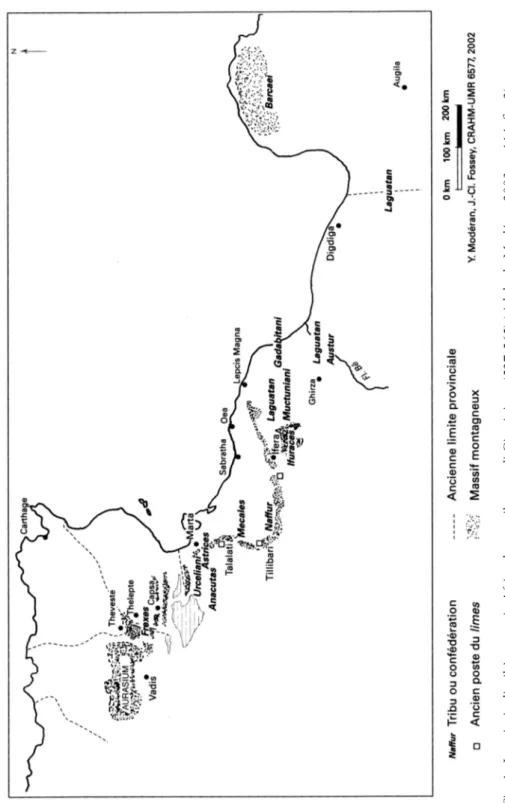 Appendice / Appendix Fig. 1. Le principali tribù maure in Africa durante il regno di Giustiniano (527-565) (rielab