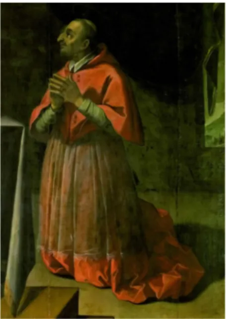 Fig. 7. Ernst Van Schayck, San Carlo  Borromeo, Recanati, Museo Diocesano,  particolare