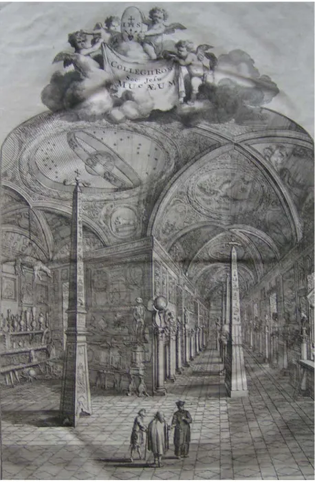 Fig.  1.  Il  Museum  Kircherianum  di  Roma  da  G.  de  Sepibus,  Romani  Collegii  Musaeum  Celeberrimum, Amsterdam, 1678