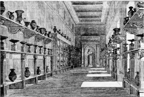 Fig.  8.  Il  Museo  Gregoriano  Etrusco,  La  Galleria,  «L’Album  giornale  letterario  e  di  belle  arti», 7 giugno 1838