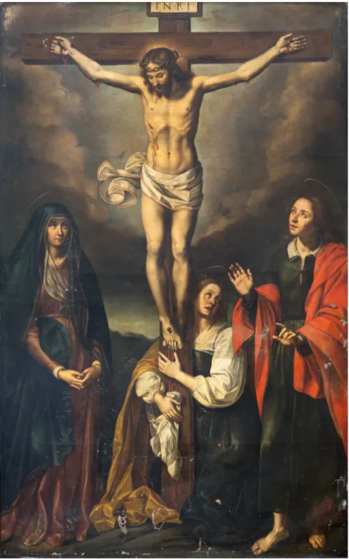Fig. 7.  Ippolito Borghese, Crocefissione, Napoli, convento di San Francesco al Corso