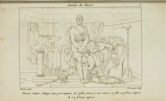 Fig. 5.  Charles-Pierre-Joseph Normand, planche 7, «Annales du Musée et de l’école moderne  des beaux-arts», vol