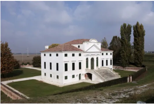 Fig. 7. The historical Villa Morosini, along the VENTO cycle route in the municipality of  Polesella, close to Rovigo (© photo by Alessandro Giacomel)