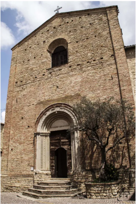 Fig. 1. Staffolo, chiesa di San Francesco, facciata