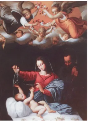 Fig. 6. Benigno Vangelini, Madonna del velo, Roma, chiesa di Sant’Agostino, Cappella Veralli