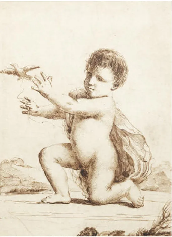 Fig. 6. Guercino (Giovanni Francesco Barbieri), Gesù Bambino, Disegno, Bonhams (London)