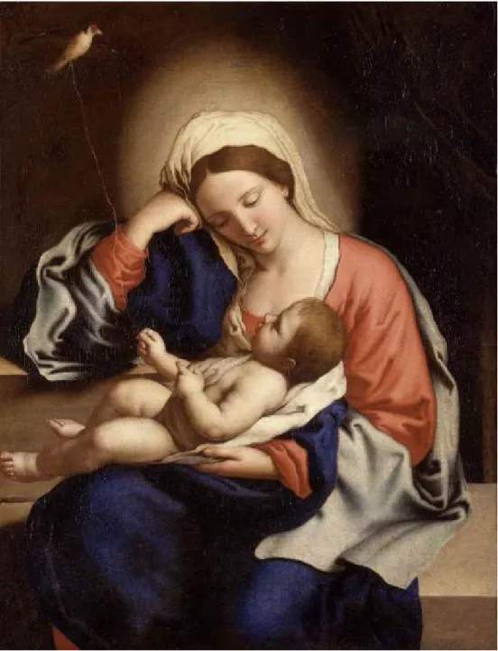 Fig. 11. Sassoferrato (Giovanni Battista Salvi), Madonna col Bambino, collezione privata (già  Pesaro, coll