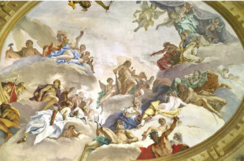 Fig. 7. Sebastiano Ricci and Giuseppe Tonelli, The Ascension of Hercules to the Olympus,  Firenze, Palazzo Marucelli
