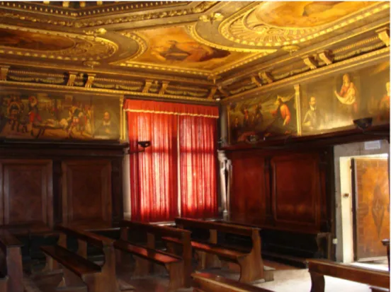 Fig. 4. Venice, Scuola Dalmata dei SS. Giorgio e Trifone, view of the sala superiore