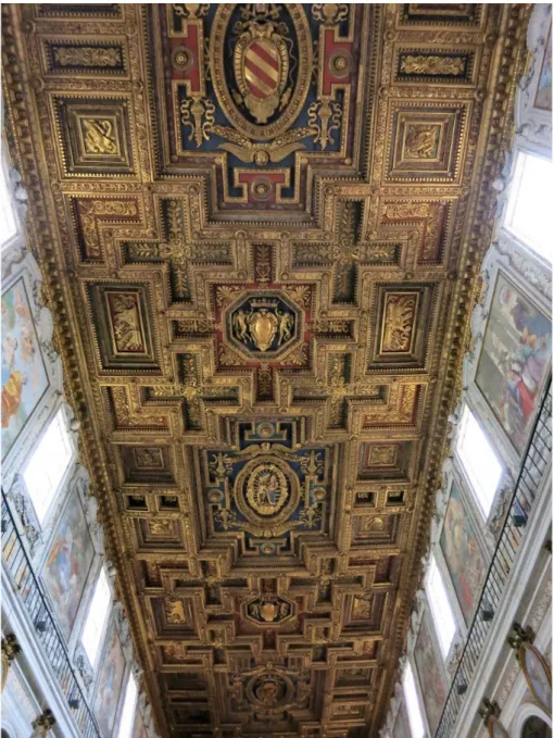 Fig. 3. Soffitto of Santa Maria in Aracoeli, Rome (foto L. Bori ć)