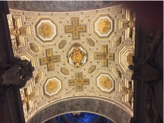 Fig. 4. Vault of the Cappella Gregoriana, Vatican, St Peter’s (foto L. Borić)