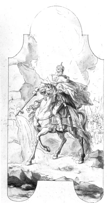 Fig. 9. Michael Angelo Unterberger (attributed to), St Ladislas striking water from a rock, ca