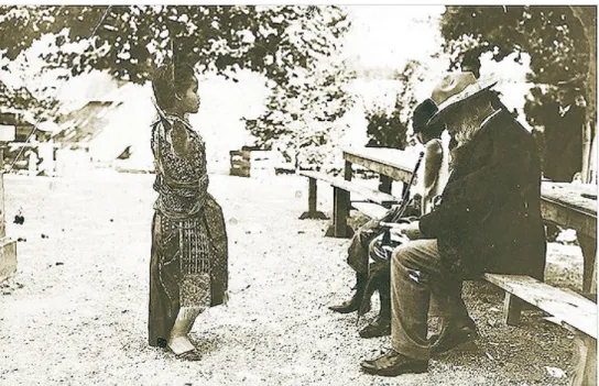 Fig. 15. A. Rodin a Marsiglia (1906) mentre ritrae una danzatrice del Re di Cambogia