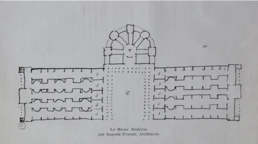 Fig. 9. Plan du «Musée moderne» d’Auguste Perret, «Mouseion», 1929, n. 9, pp. 225-235