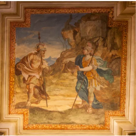 Fig. 12. Davide mentre risparmia Saul nella caverna di Engaddi, Ancona, palazzo Benincasa