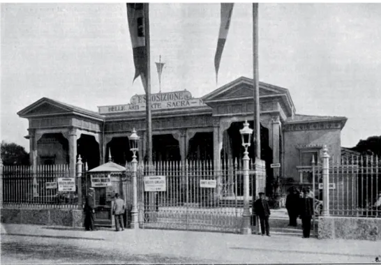 Fig. 1. Il padiglione di Belle Arti e Arte Sacra all’Esposizione voltiana di Como del 1899