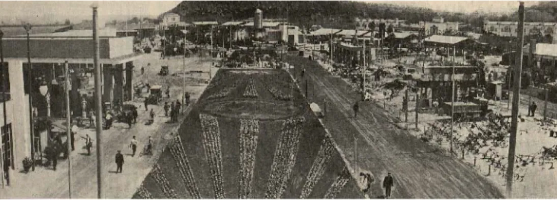 Fig. 1. La “Mostra della meccanica agraria”, veduta d’insieme dei padiglioni (1932)