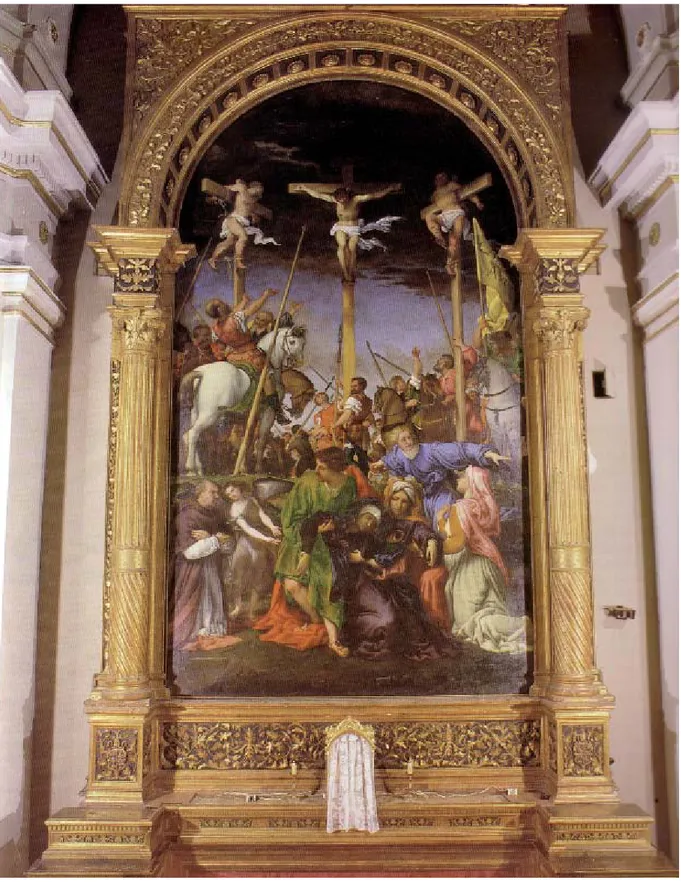 Fig. 4. Lorenzo Lotto, Crocifi ssione, Monte San Giusto, chiesa di Santa Maria in Telusiano